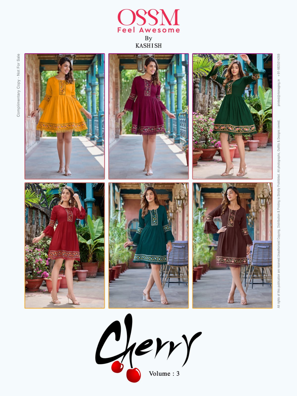 Cherry Vol 03 By Ossm Short Designer Kurtis Catalog